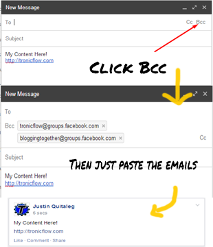 How to post on Multiple Facebook Groups via Email