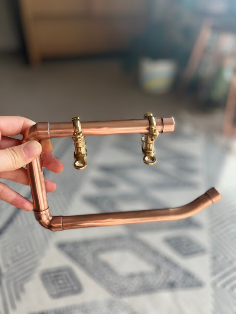 copper by Derek etsy, copper toilet roll holder, copper kitchen roll holder, copper pipe furniture uk, copper pipe furniture buy uk, copper pipe furniture review