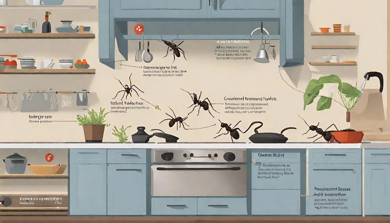 HOW TO GET RID OF ANTS IN KITCHEN