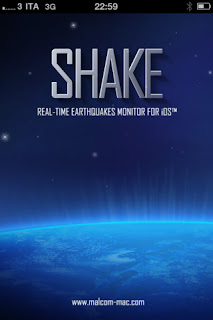 L'app Shake - Terremoti