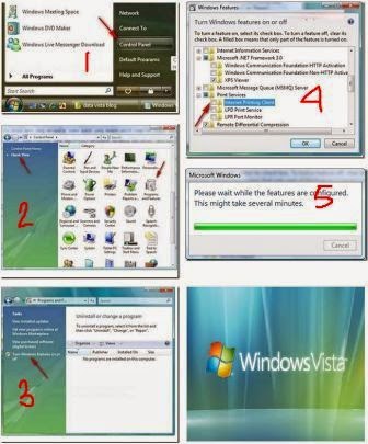 Cara Menonaktifkan Internet Printing Client di Windows Vista
