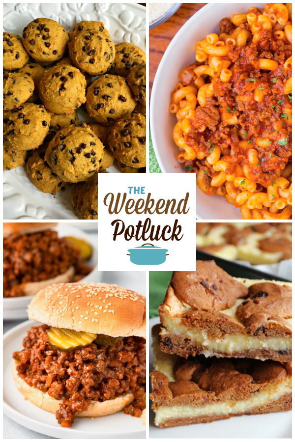 A virtual recipe swap with Pumpkin Chocolate Chip Cookies, Homemade Beefaroni, Sloppy Joes, Mimi’s Chocolate Chip Cookie cheesecake Bars and more!