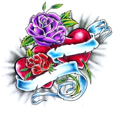 Bodypainting Tattoos Design Roses 3