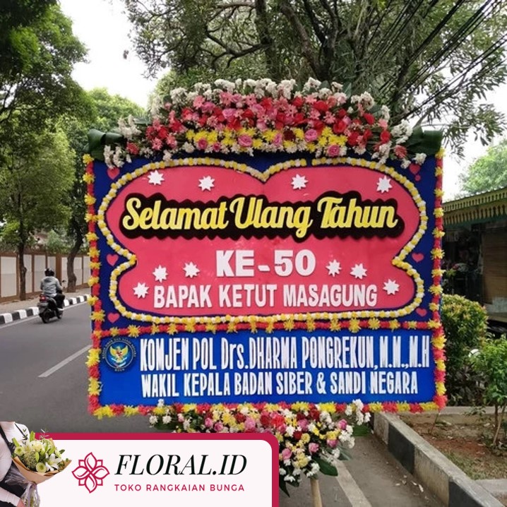Jual Karangan Bunga Papan di Lampung Barat Siap Kirim