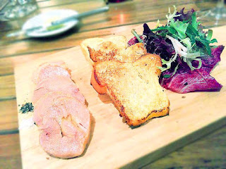 Foie gras platter.