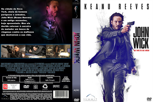 Capa DVD John Wick De Volta Ao Jogo