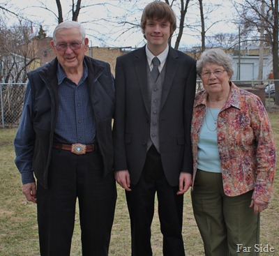 Noahs Confirmation Day Great Grandparents