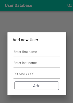 Add and edit user entry in Flutter database