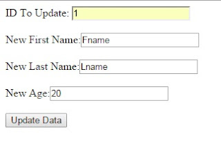 php update mysql