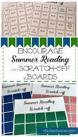 Great idea! Scratch off boards as a summer reading incentive. The kids scratch off a square to reveal a prize after they have read a book! So fun!