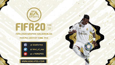 FIFA 20 Graphic Golden Black Graphic Menu for PES 2017