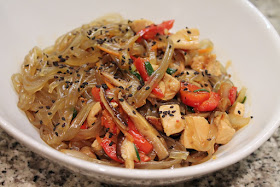 Lucky Peach Jap Chae with Chicken