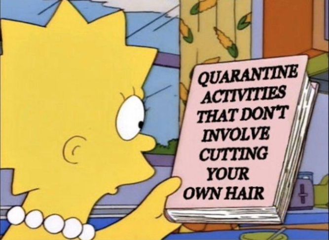 The Book for Quarantine Activities! - Funny Quarantine Haircut memes pictures, photos, images, pics, captions, jokes, quotes, wishes, quotes, sms, status, messages, wallpapers.