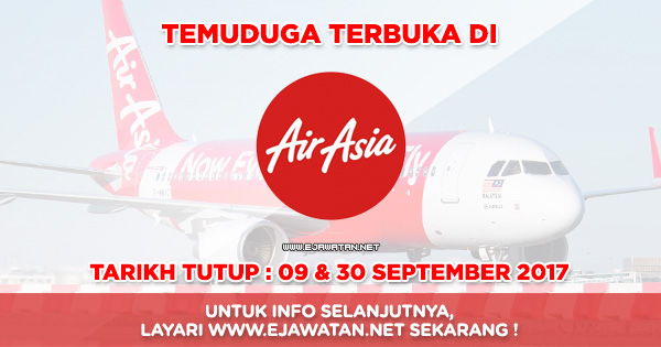 AirAsia Berhad - 30 September 2017 - JAWATAN KOSONG 2019