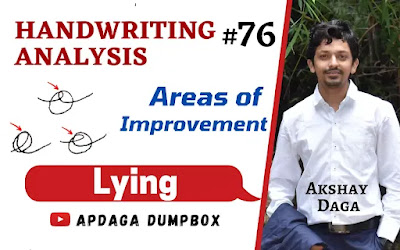 Handwriting Analysis #76: [Areas of Improvement] (15/18) Lying | Graphology by APDaga
