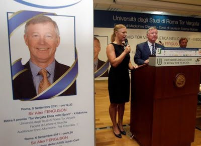 Sir Alex Ferguson awarded honors from the University of Rome
