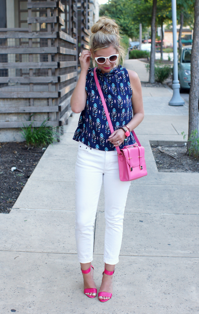 pink and blue summer oufits