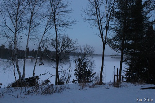 snowfog on the lake