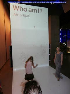 Paneles de colores, en el museo de la ciencia