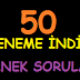 DENEME İNDİR | ÖRNEK SORULAR 50