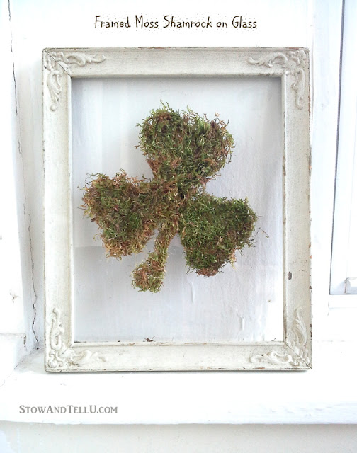 Framed Moss Shamrock