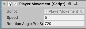 Setting the rotation speed