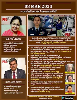 Daily Malayalam Current Affairs 08 Mar 2023