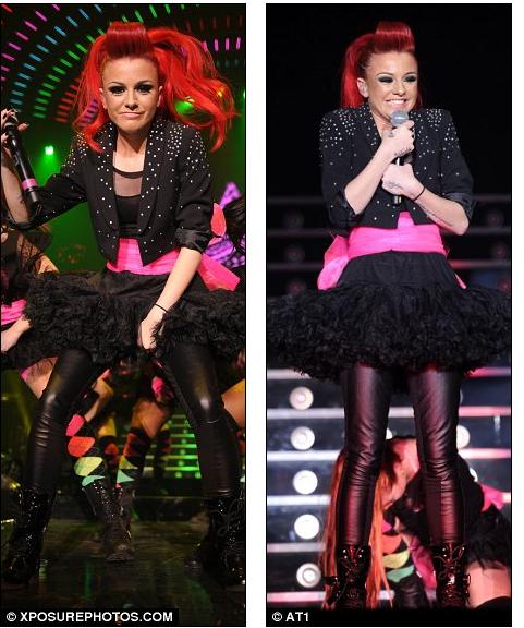 cher lloyd 2011 red hair. On stage: Cher performed in a