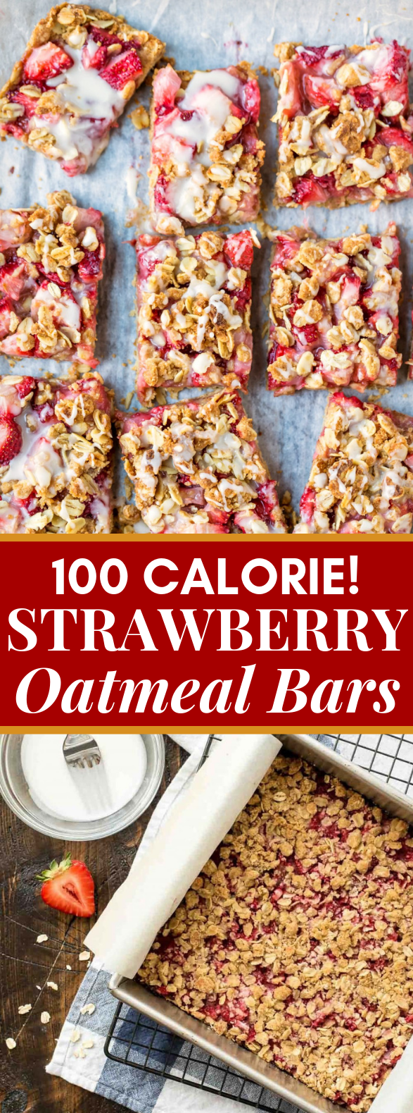 Strawberry Oatmeal Bars #healthy #dietrecipe