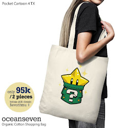 OceanSeven_Shopping Bag_Tas Belanja__Fun Cartoon_Pocket Cartoon 4 TX