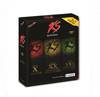 Buy Combo of Kamasutra Black Non-Gas Premium Perfumed Deodorant Spray (Buy 2 Get 1 Free) at Rs.415 Only