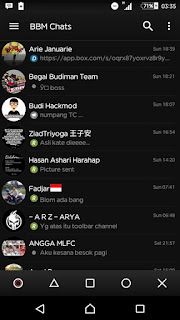 BBM MOD BLACK v3.1.0.13 APK Versi Terbaru with Full DP