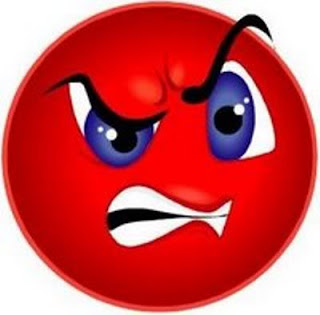 Red angriest smiley