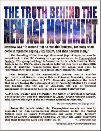 The New Age Movement And Theosophical Society Deception