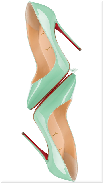 ♦Opal green Christian Louboutin Pigalle Follies stiletto heels #christianlouboutin #shoes #green #brilliantluxury