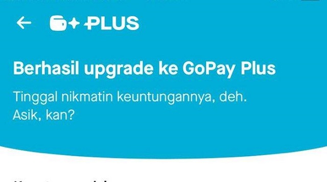 Cara Daftar Gopay Plus