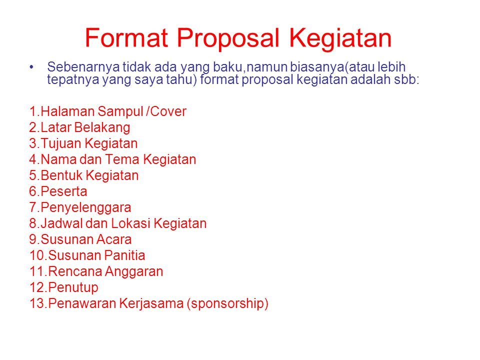 5 CONTOH TEKS PROPOSAL KEGIATAN SINGKAT ;(Tentang Kegiatan Sekolah