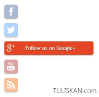 Membuat Widget Social Media dengan Efek Hover Style