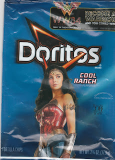 Small bag of Wonder Woman 1984 Cool Ranch Doritos