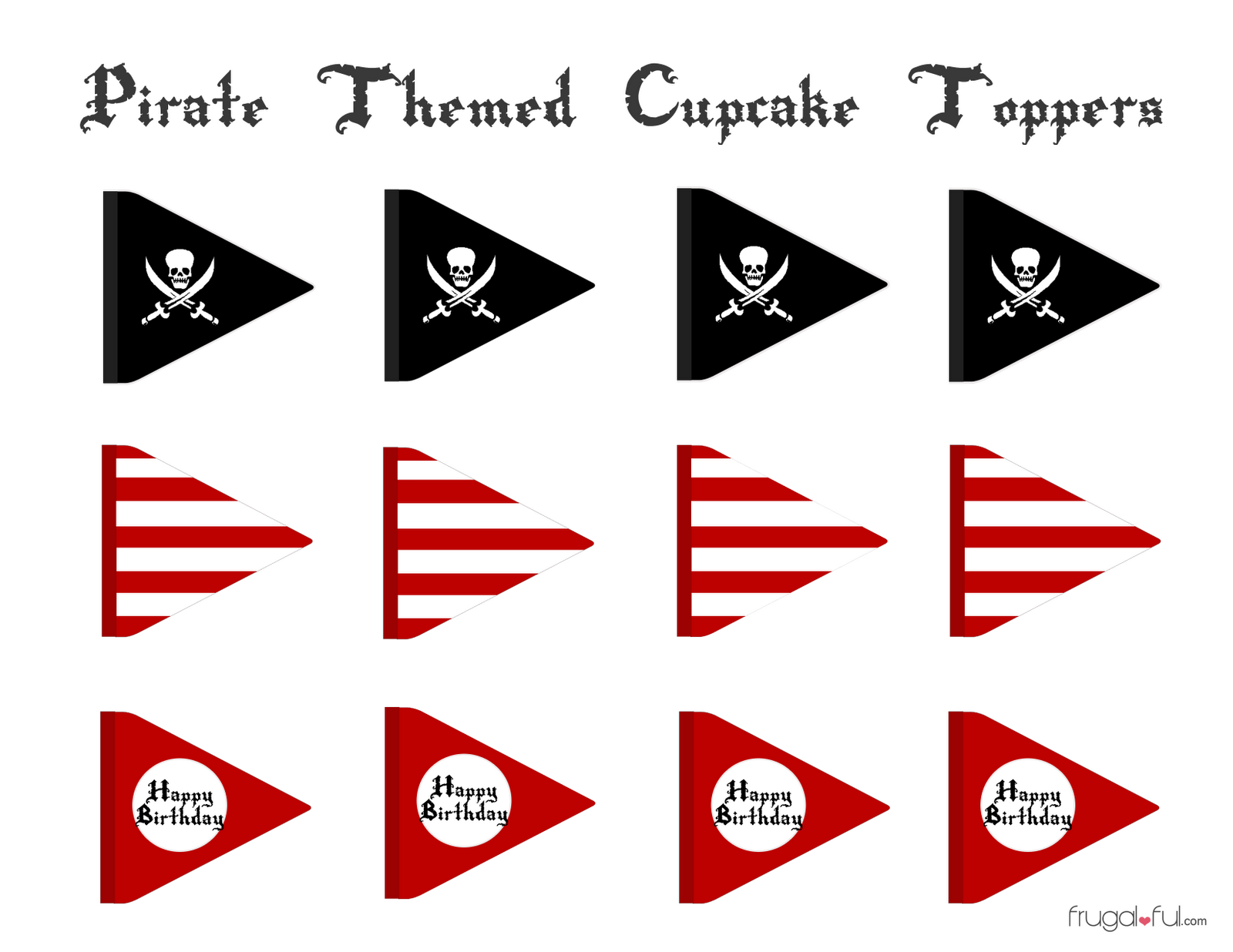 Playful pirate flag printable Roy Blog