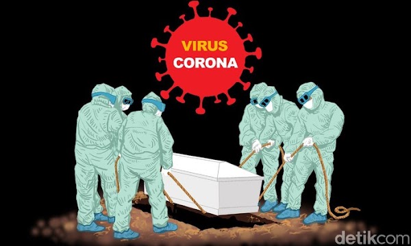 Detik-detik Jenazah PDP Corona di Sumsel Jatuh Saat akan Dikuburkan