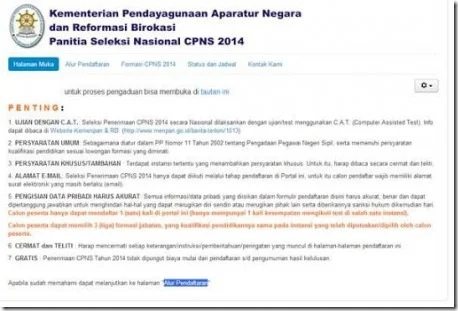 website resmi panselnas cpns