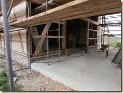 Kortessem: kasteel Printhagen: de schuur in renovatie
