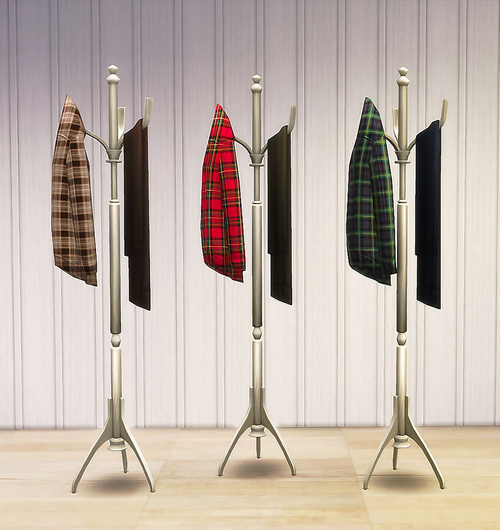 Sims4 Coat Rack Recolors 外套立架 - Ruby's Home Design