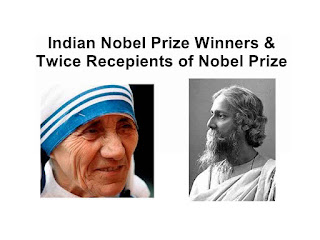 Indian Nobel Prize Winners & Twice Recepients of Nobel Prize