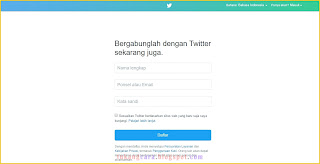 daftar akun twitter dengan yahoo mail