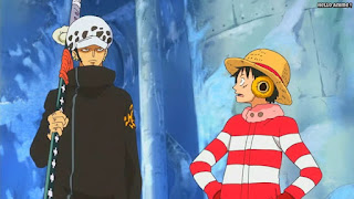 ワンピースアニメ パンクハザード編 594話 ルフィ トラ男 トラファルガー・ロー | ONE PIECE Episode 594