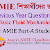 AMIE শিক্ষার্থীদের জন্য Basic Fluid Mechanics এর বিগত সালের Questions এর PDF