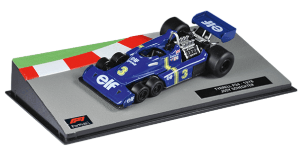 f1 the car collection panini uk, tyrrell p34/2 1:43 jody scheckter