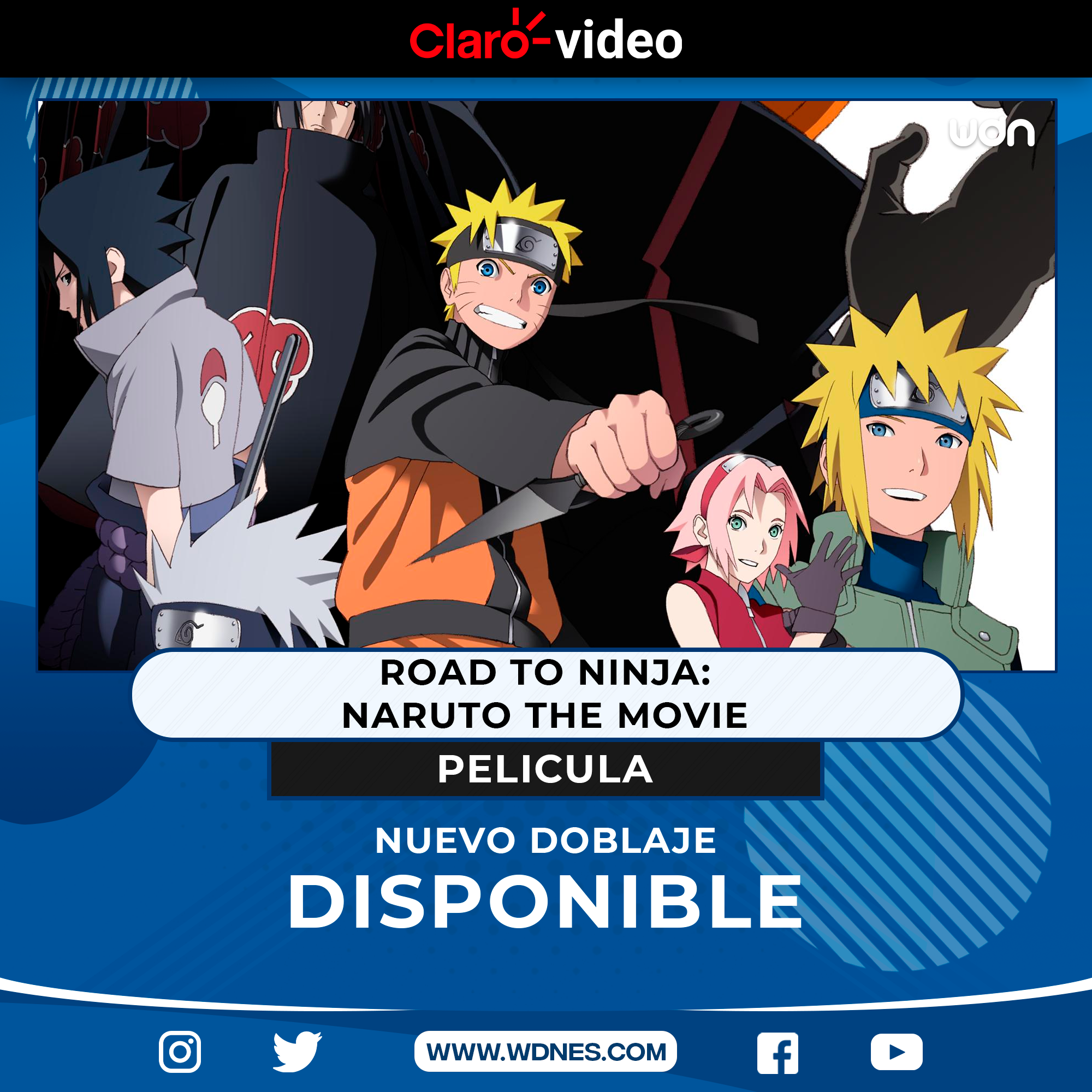 Nuevas películas de Naruto llegan a Claro Video